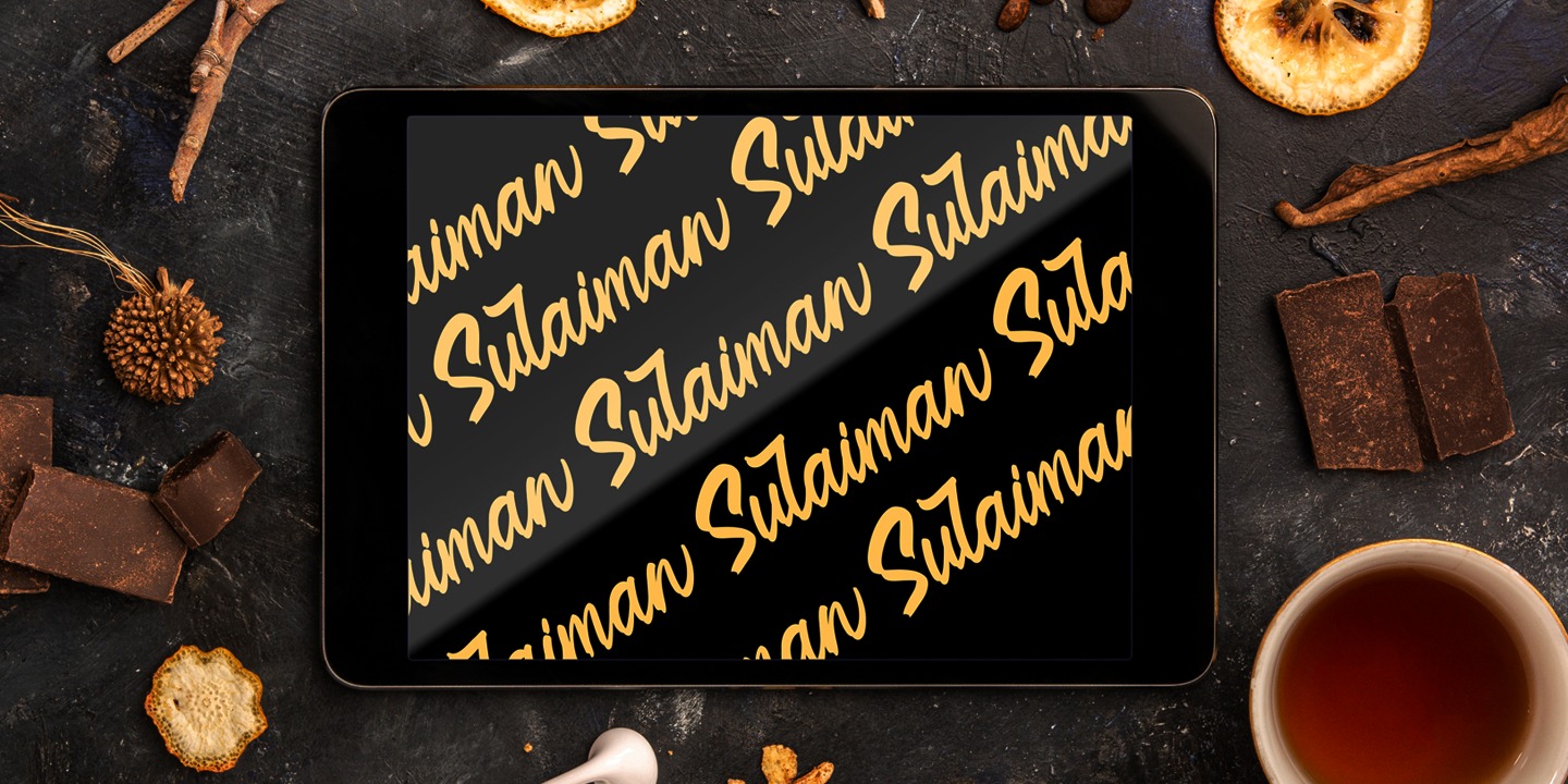 Beispiel einer Sulaiman-Schriftart #4